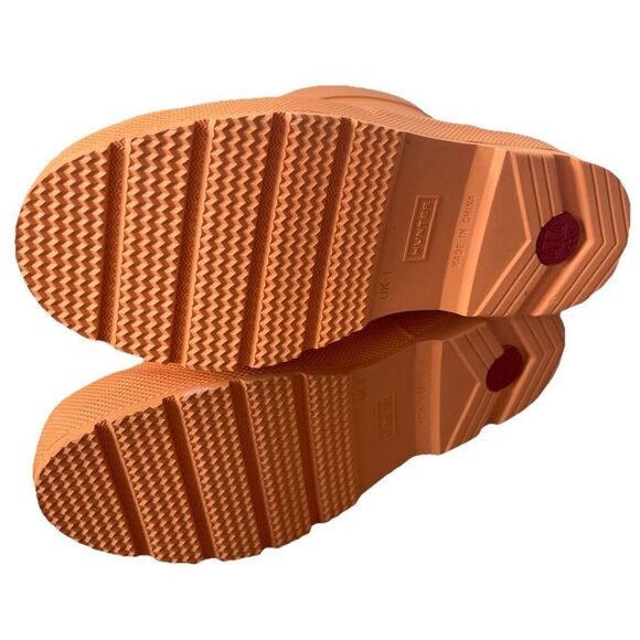 New Kids Hunter Original Play Orange Ankle Rain Rubber Boots Booties Size 2/3 - Picture 4 of 4